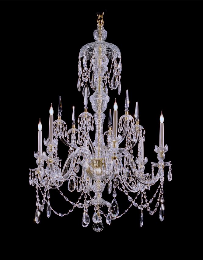 A PAIR OF GEORGE III STYLE CHANDELIERS | MasterArt